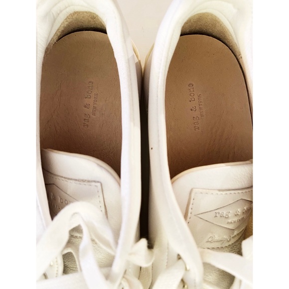 Rag & Bone Kent Lace-Up Leather Low-Top Sneaker – women’s 8 - Picture 5 of 10